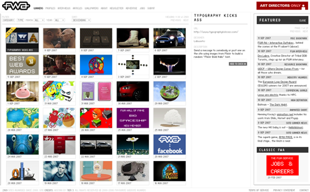 the FWA Website home page
